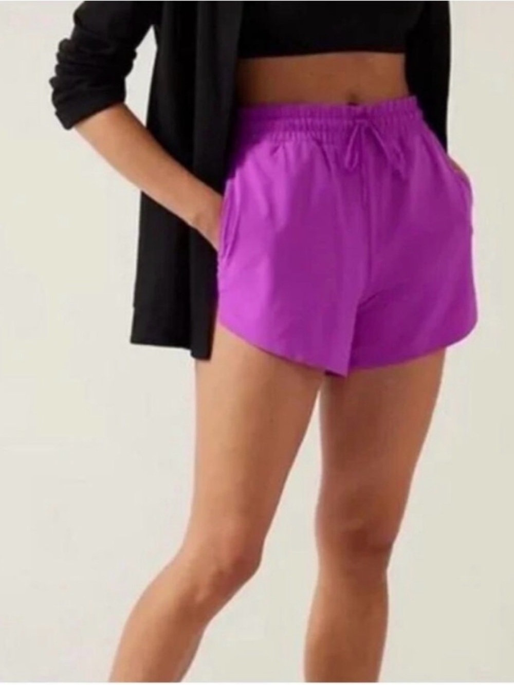Athleta Crossroads Vibrant Purple Shorts - Picture 3 of 6